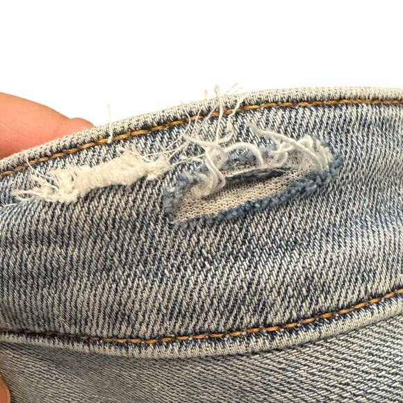 Rag & Bone Dre Jeans Womens SZ 31 Low Rise Slim Boyfriend Light Wash Distressed - Picture 7 of 8